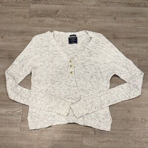 Abercrombie & Fitch Gray Knit Sweater
